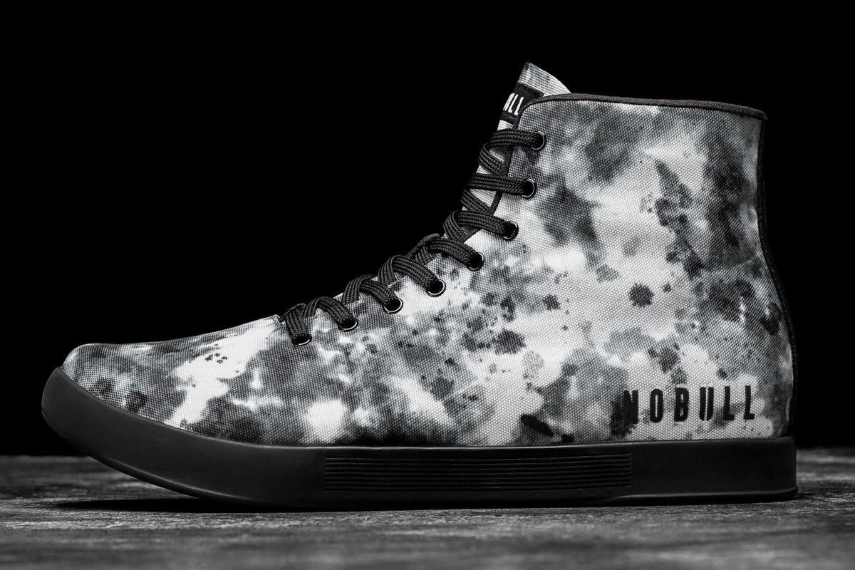 Nobull High-Top Tie-Dye Canvas Trainer Skor Herr Grå | NX5268307