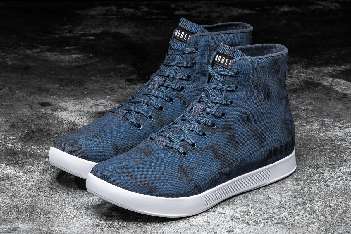 Nobull High-Top Tie-Dye Canvas Trainer Skor Dam Marinblå | PC7643508