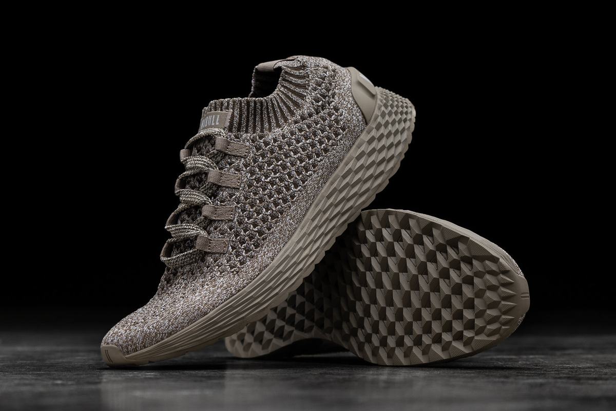 Nobull Knit Runner Löparskor Dam Khaki | RB8720341