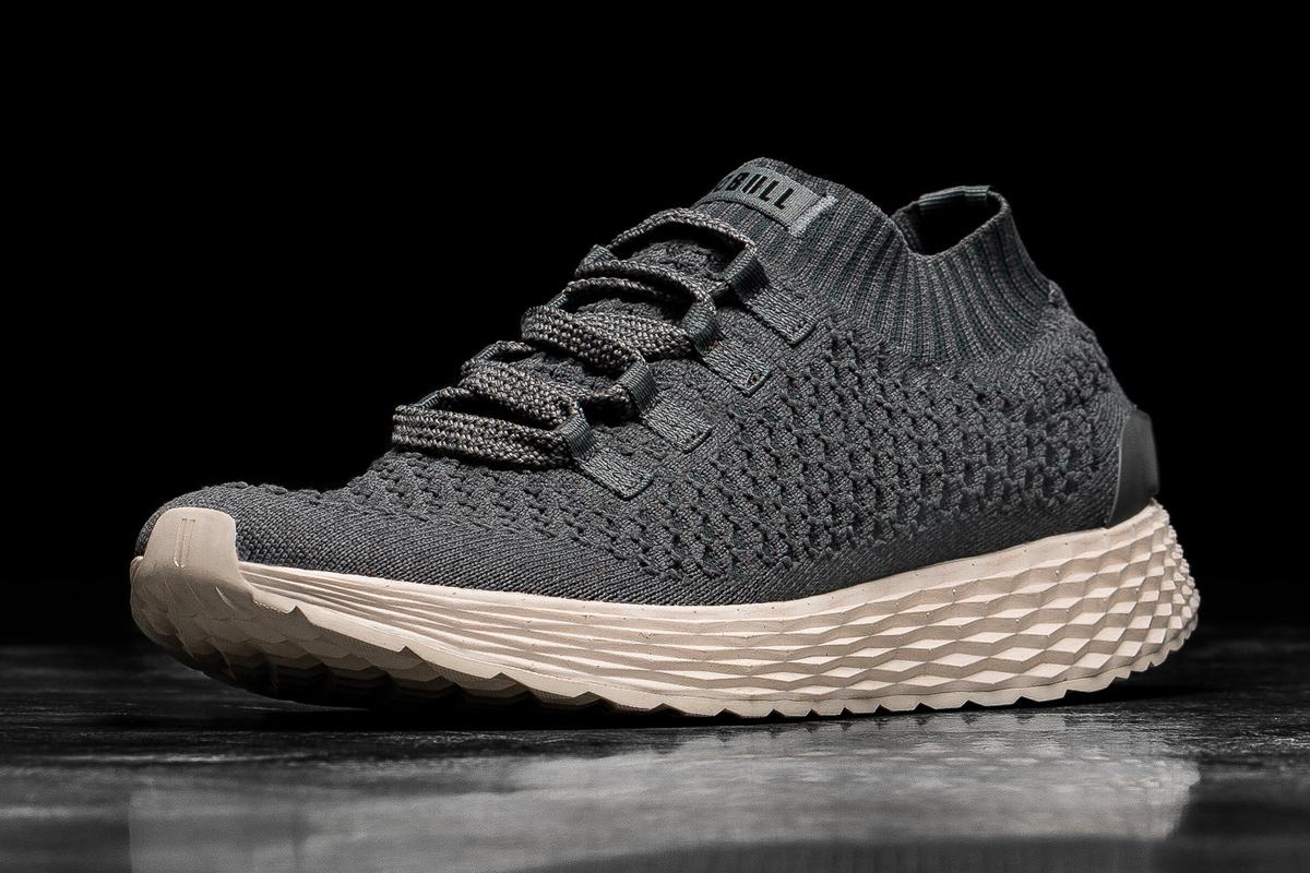 Nobull Knit Runner Löparskor Dam Mörkgrå Vita | ML3892475