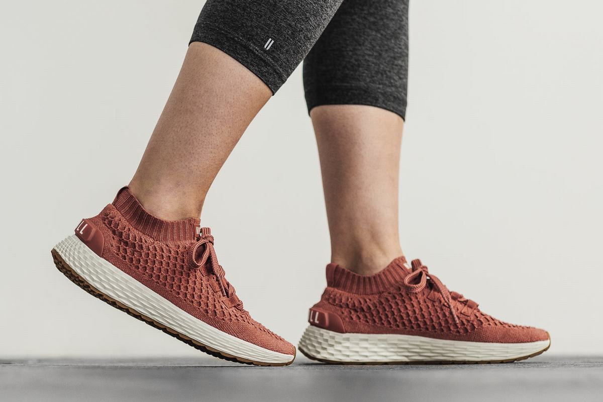 Nobull Knit Runner Löparskor Dam Röda | CZ5321968