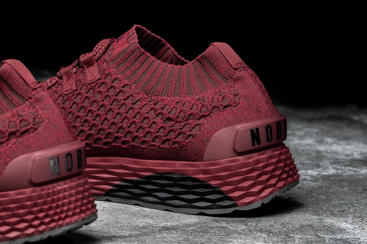 Nobull Knit Runner Löparskor Dam Röda | DJ3862754