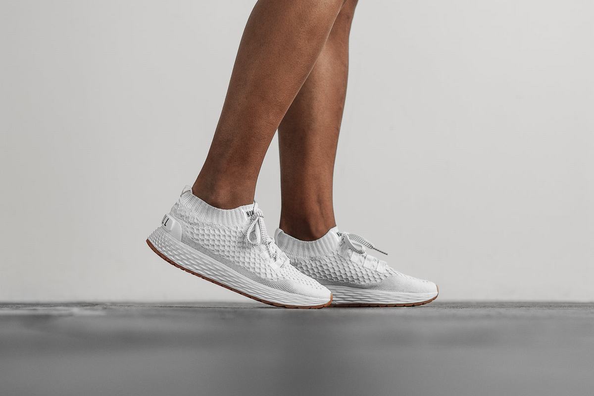 Nobull Knit Runner Löparskor Dam Vita | MW4871369