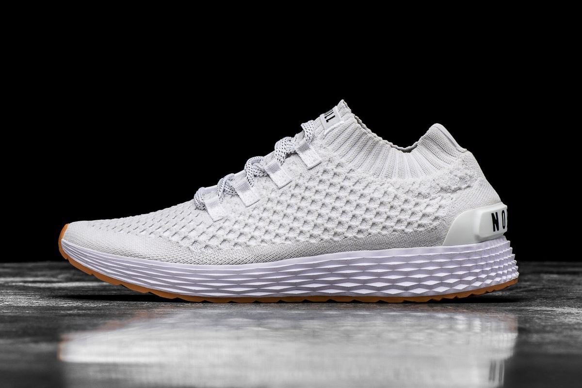 Nobull Knit Runner Löparskor Dam Vita | MW4871369