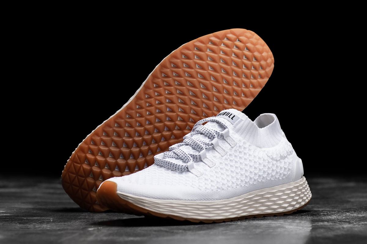 Nobull Knit Runner Löparskor Dam Vita | XJ8105369