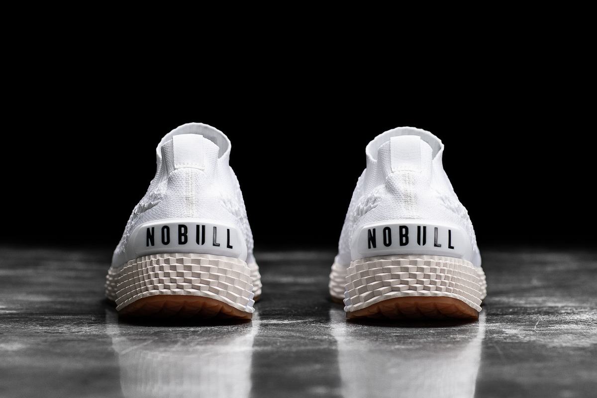 Nobull Knit Runner Löparskor Dam Vita | XJ8105369