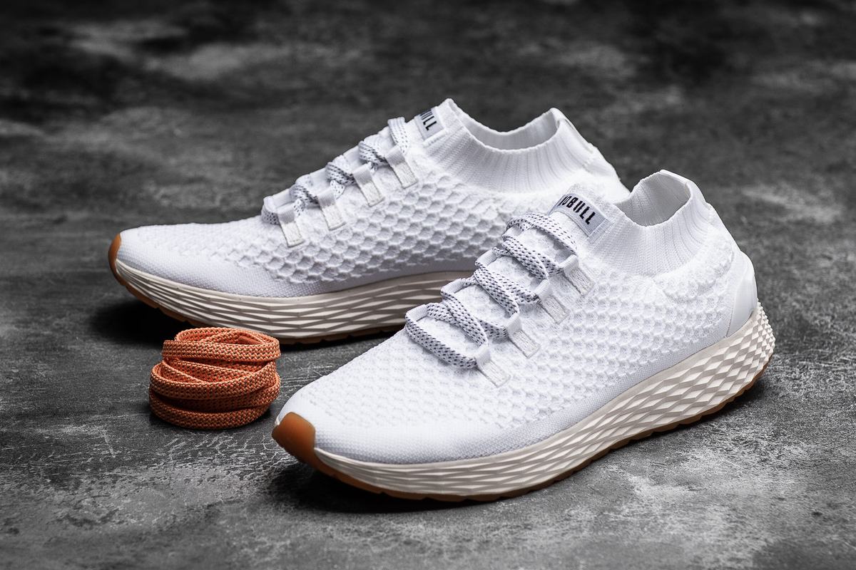 Nobull Knit Runner Löparskor Dam Vita | XJ8105369