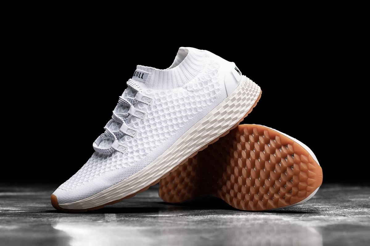 Nobull Knit Runner Löparskor Dam Vita | XJ8105369