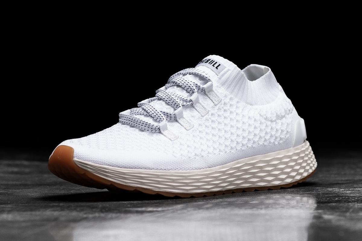 Nobull Knit Runner Löparskor Dam Vita | XJ8105369