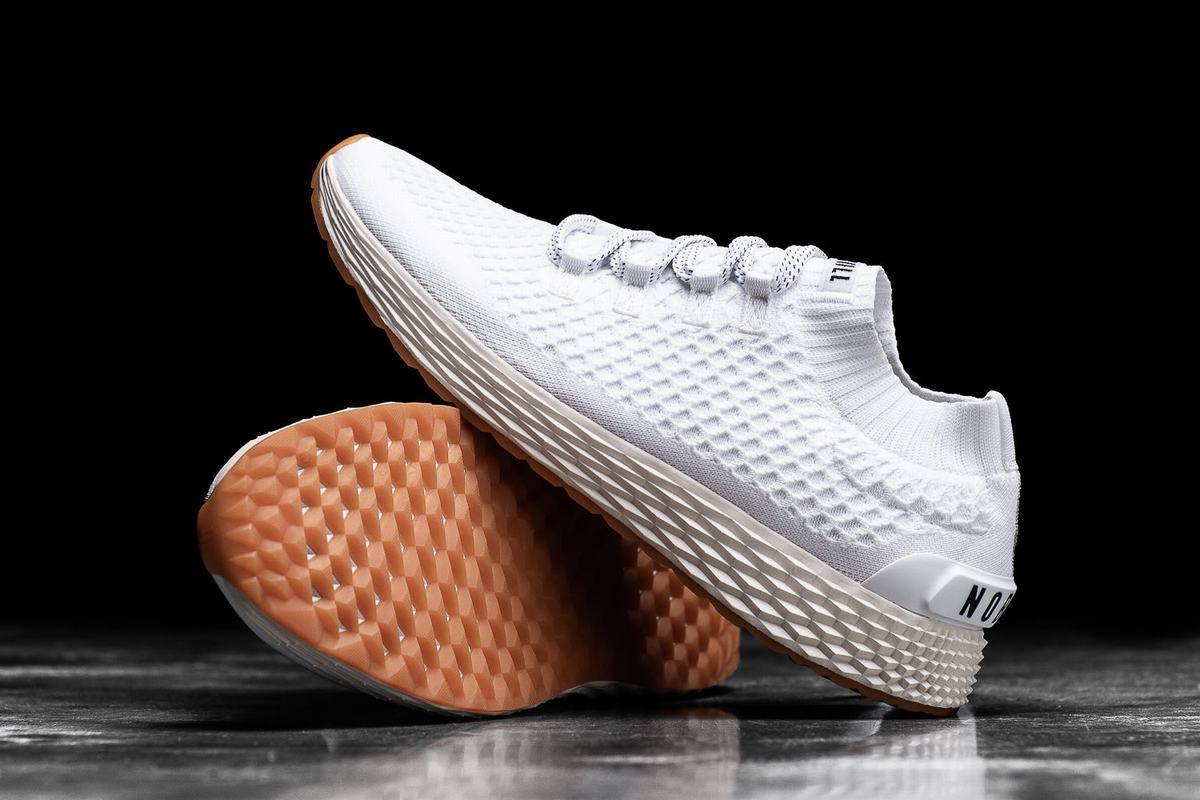 Nobull Knit Runner Löparskor Dam Vita | XJ8105369