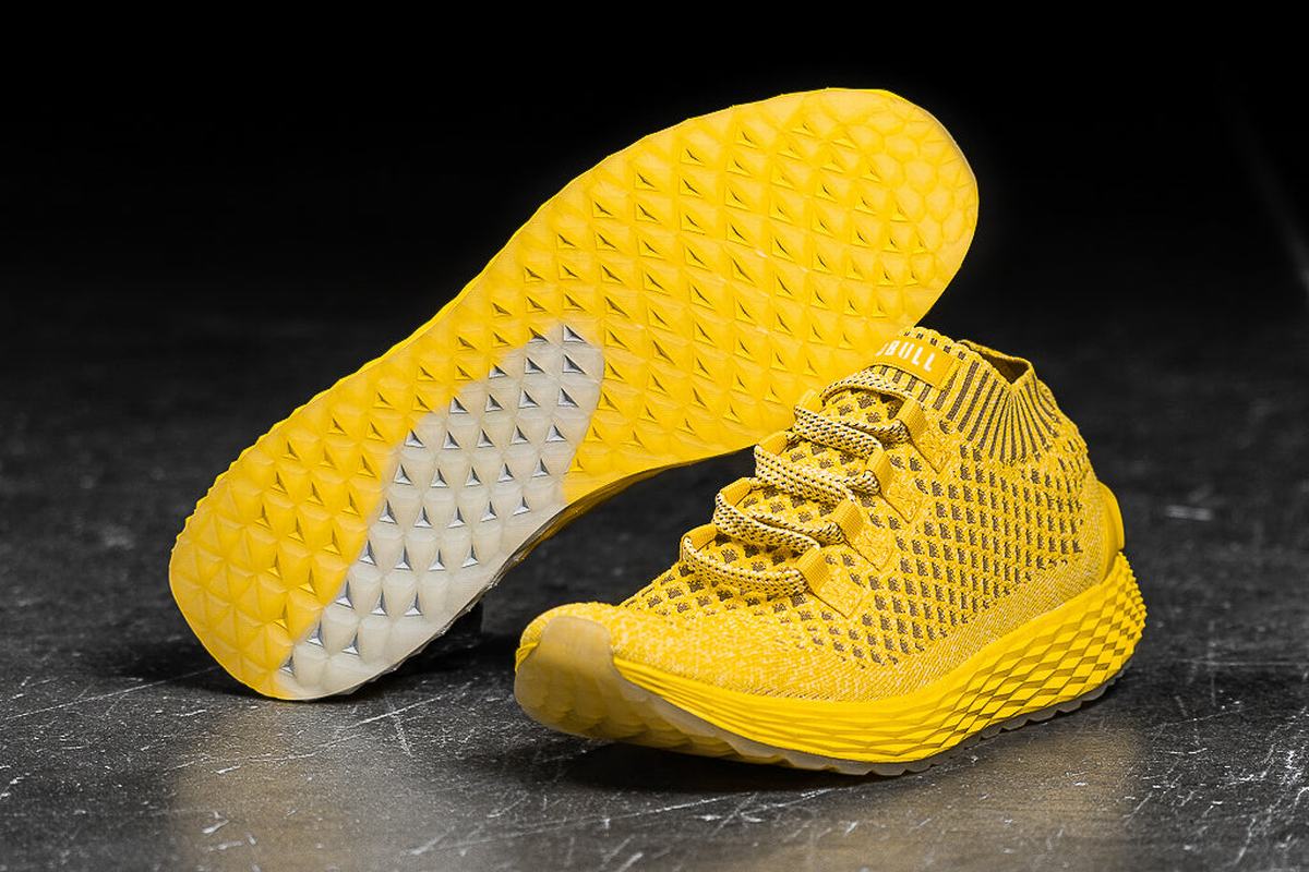 Nobull Knit Runner Löparskor Herr Citron | WM3126780