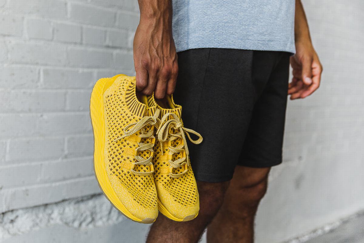 Nobull Knit Runner Löparskor Herr Citron | WM3126780