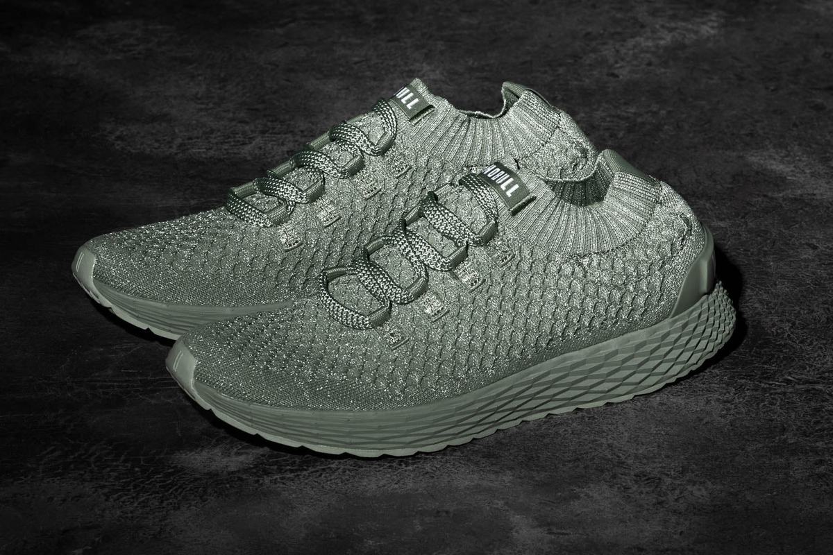 Nobull Knit Runner Löparskor Herr Gröna | HX3519246