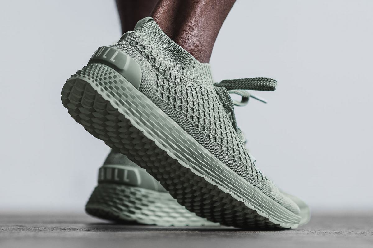 Nobull Knit Runner Löparskor Herr Gröna | HX3519246