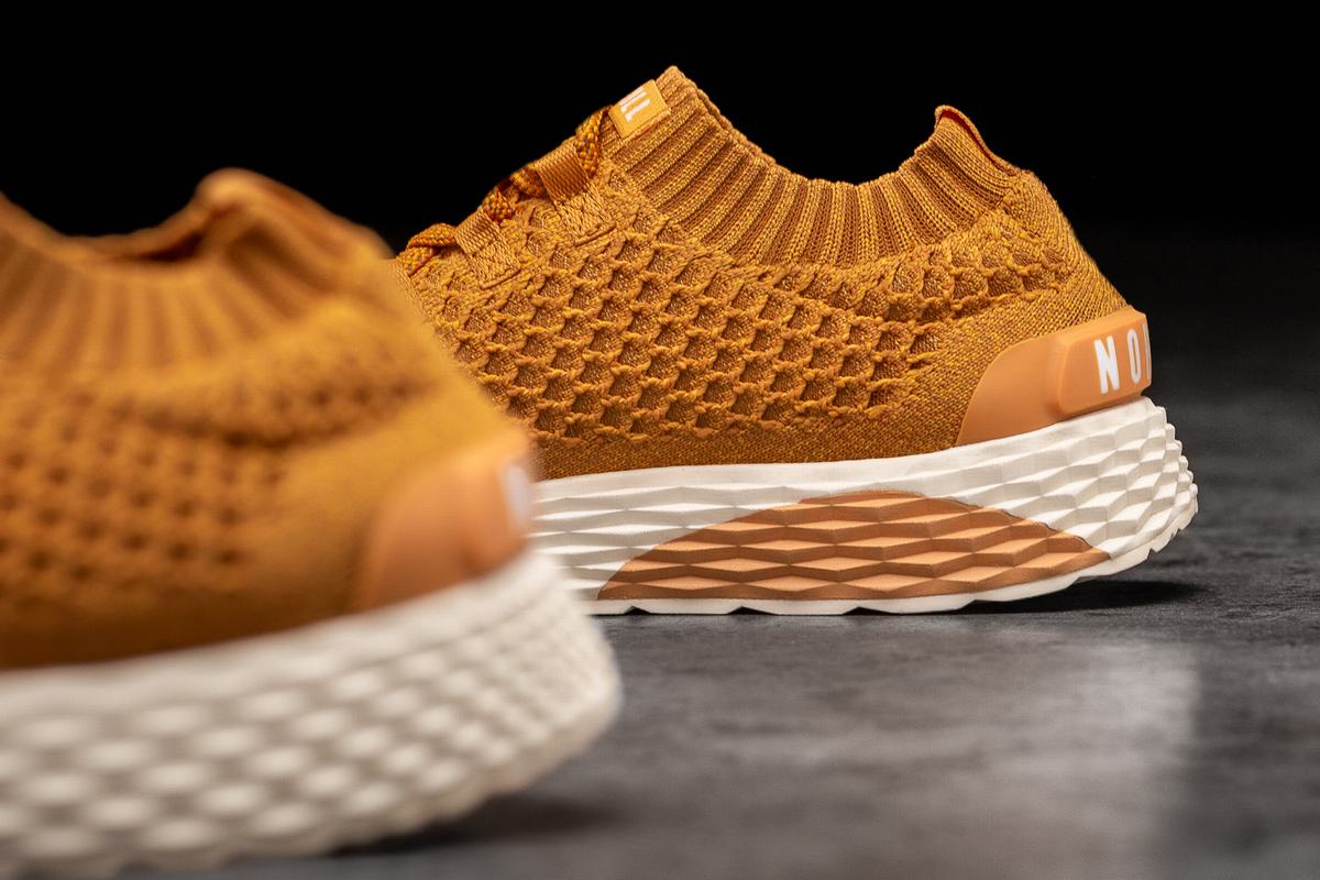 Nobull Knit Runner Löparskor Herr Guld | HA4037215