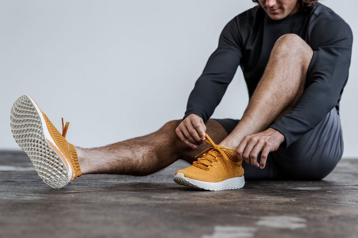 Nobull Knit Runner Löparskor Herr Guld | HA4037215