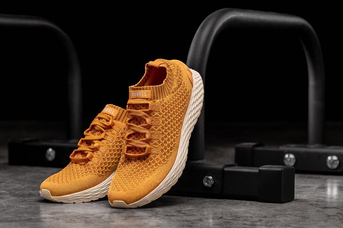 Nobull Knit Runner Löparskor Herr Guld | HA4037215