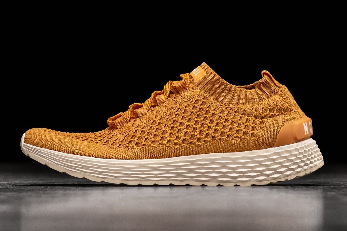 Nobull Knit Runner Löparskor Herr Guld | HA4037215