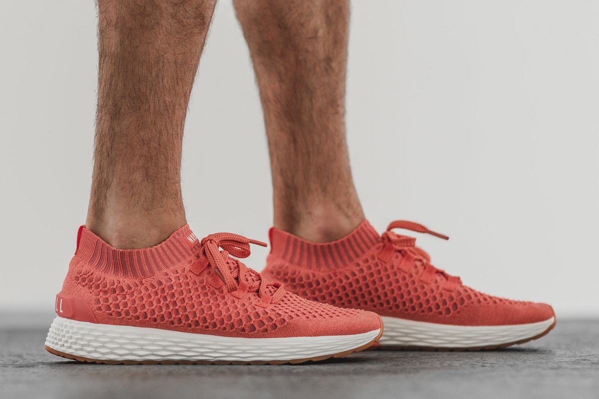 Nobull Knit Runner Löparskor Herr Korall | EC6147528