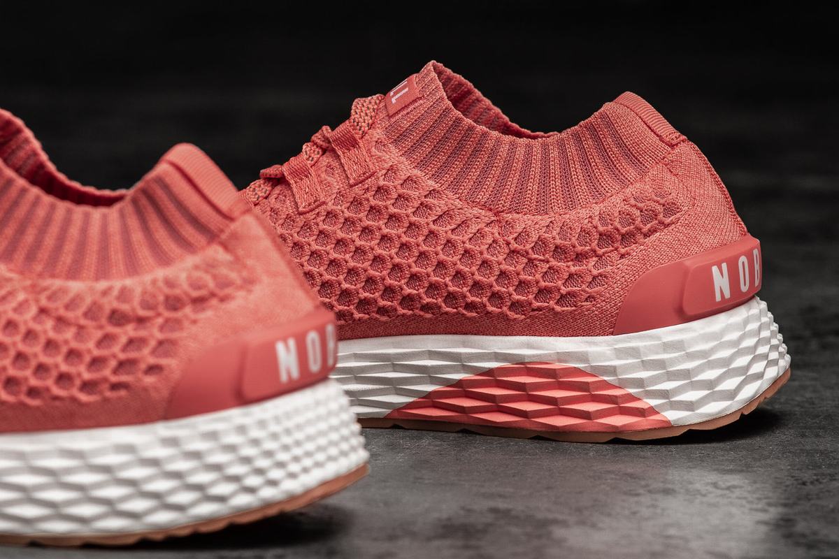 Nobull Knit Runner Löparskor Herr Korall | EC6147528