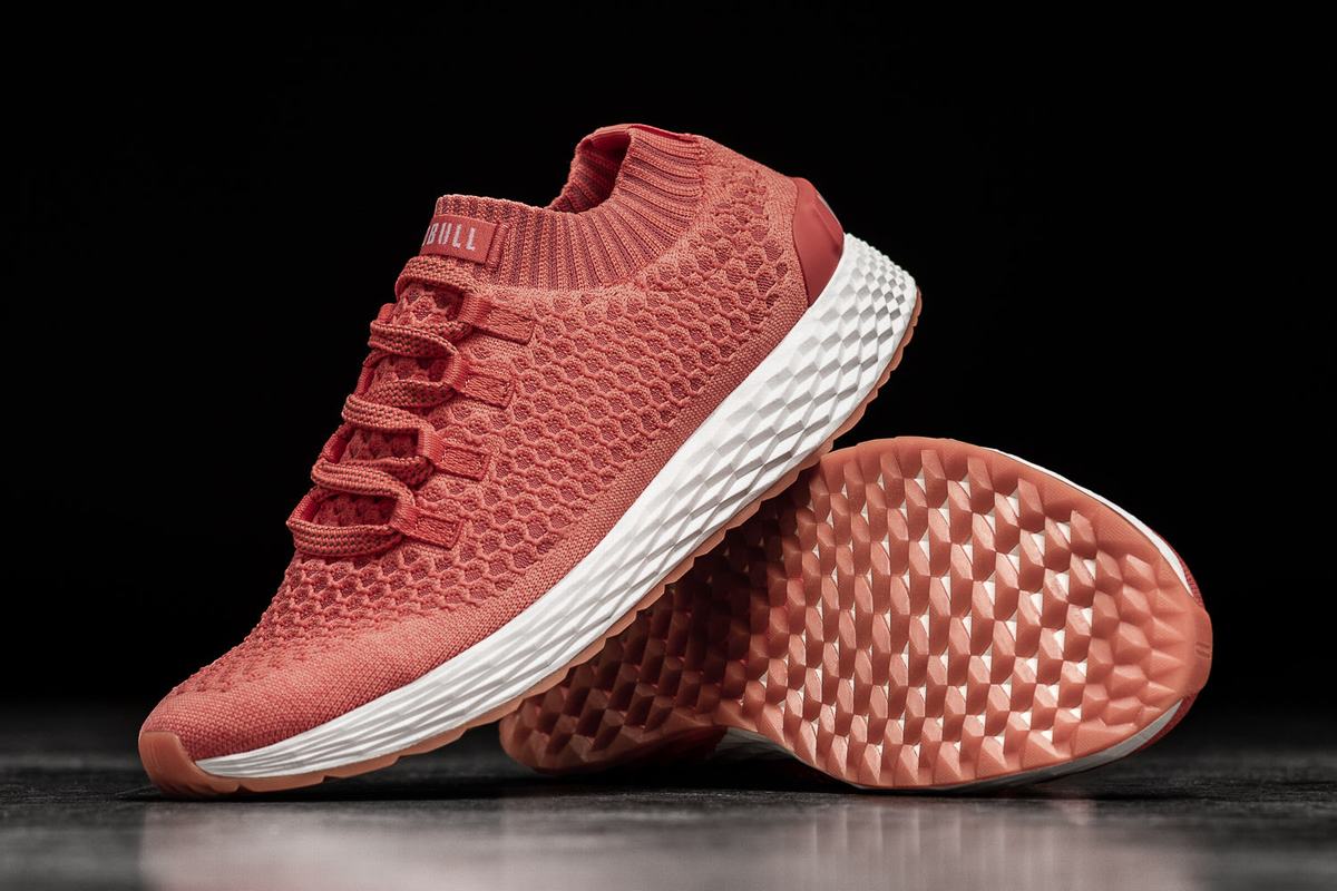 Nobull Knit Runner Löparskor Herr Korall | EC6147528