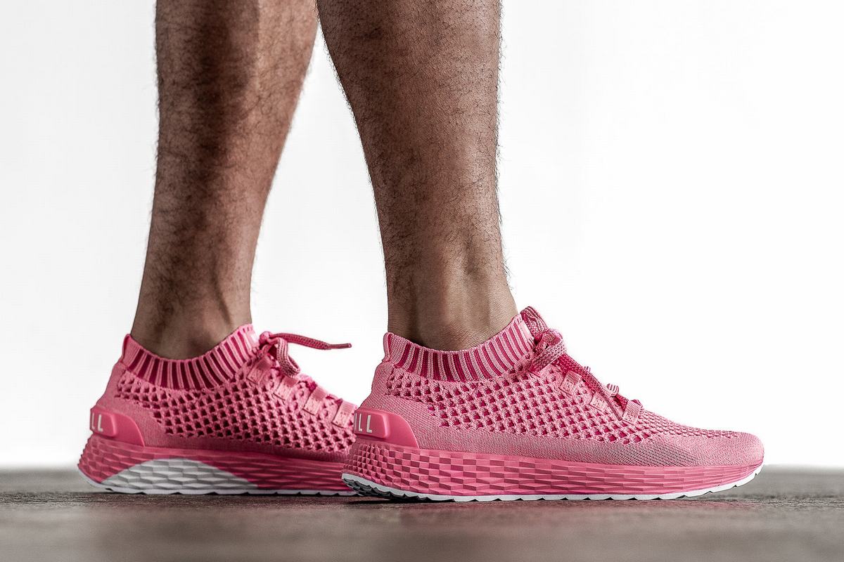 Nobull Knit Runner Löparskor Herr Ljusrosa | RJ1063897