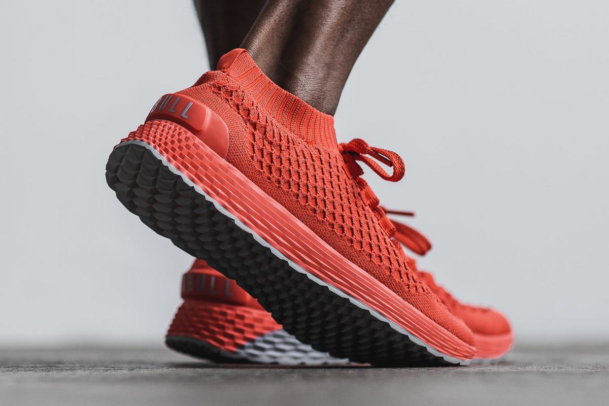 Nobull Knit Runner Löparskor Herr Ljusröda | TA1035826