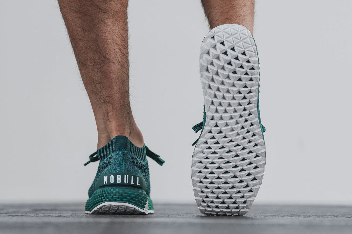 Nobull Knit Runner Löparskor Herr Mörkturkos | MA0938614