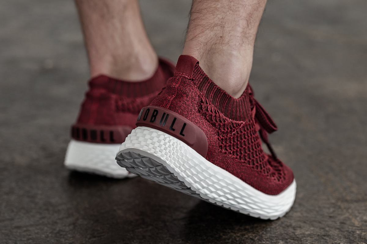 Nobull Knit Runner Löparskor Herr Röda | AM5687043