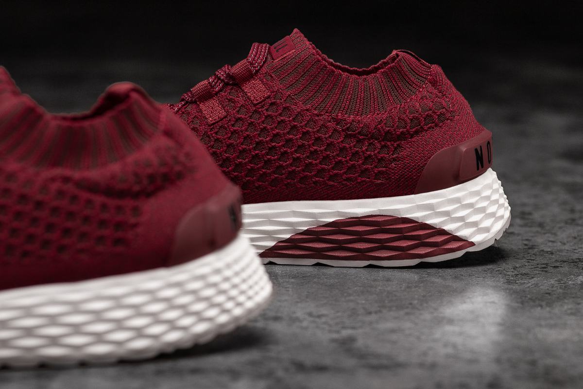 Nobull Knit Runner Löparskor Herr Röda | AM5687043