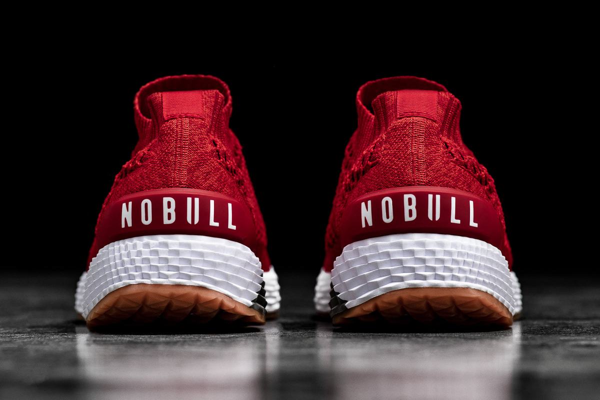 Nobull Knit Runner Löparskor Herr Röda | KN3510924