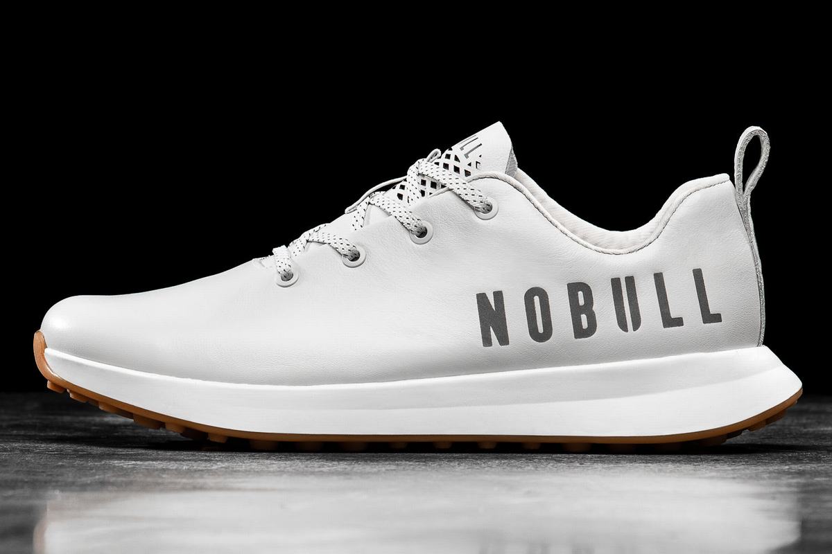 Nobull Leather Golfskor Dam Vita | XE7091435