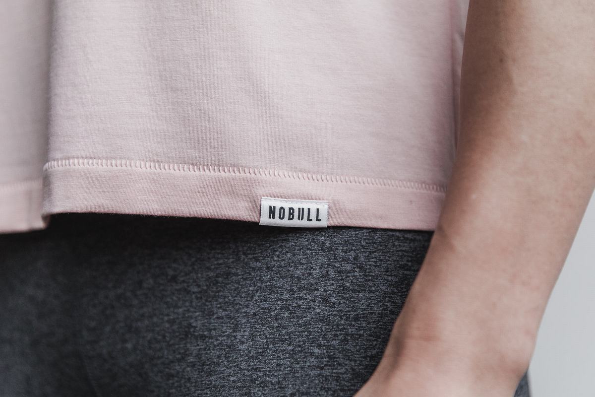 Nobull Lightweight Boxy T-Shirt Dam Rosa | TM9170238