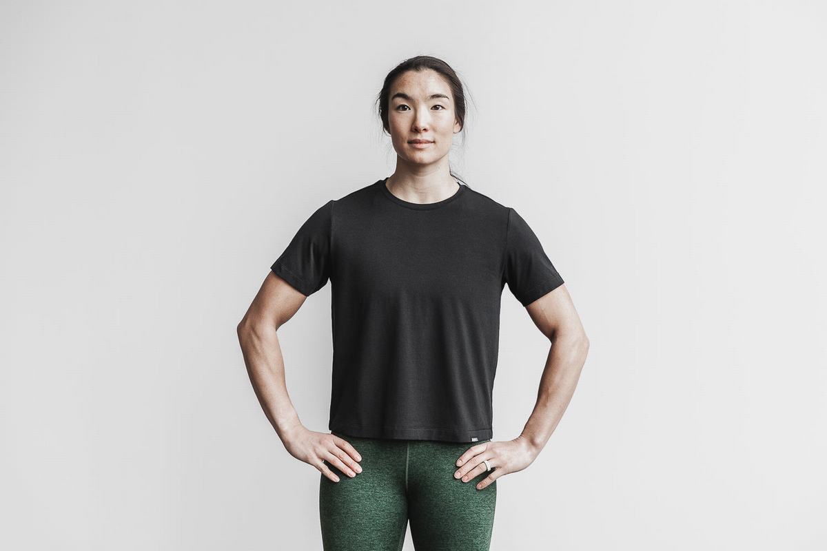 Nobull Lightweight Boxy T-Shirt Dam Svarta | HT4052176