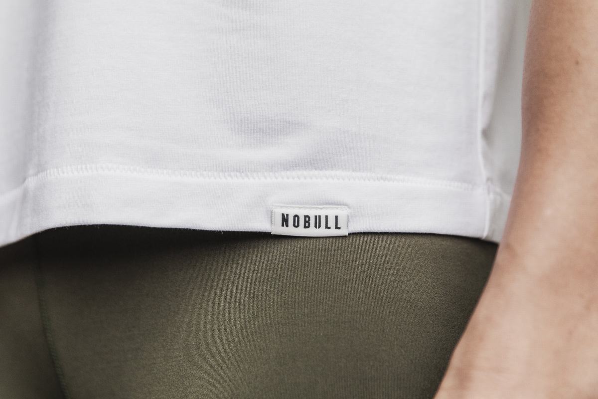 Nobull Lightweight Boxy T-Shirt Dam Vita | DN7834650