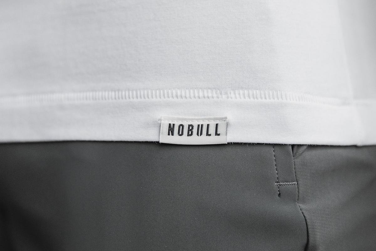 Nobull Lightweight Henley Långärmad T-Shirt Herr Vita | GV9152086