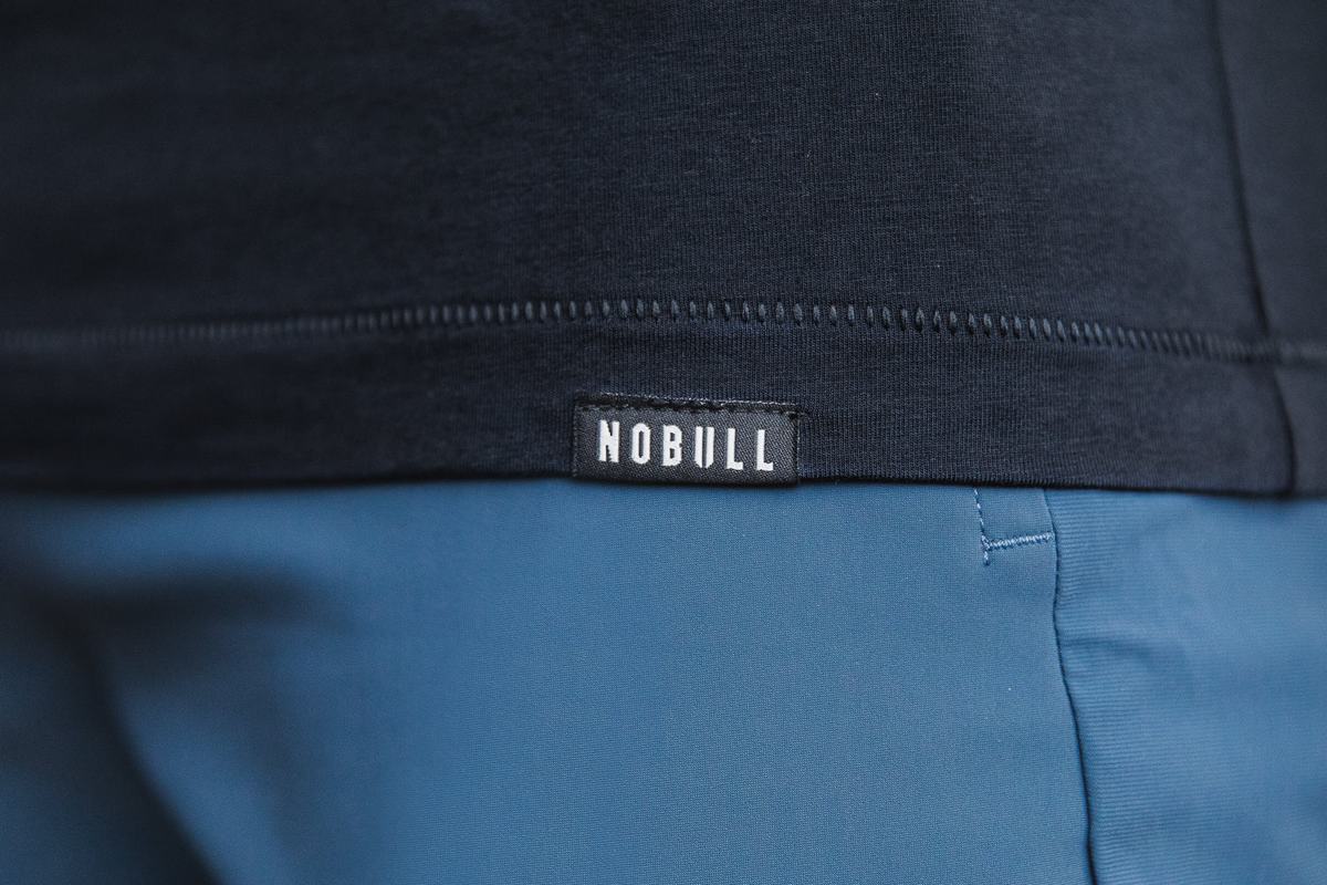 Nobull Lightweight Henley T-Shirt Herr Marinblå | WV3169452