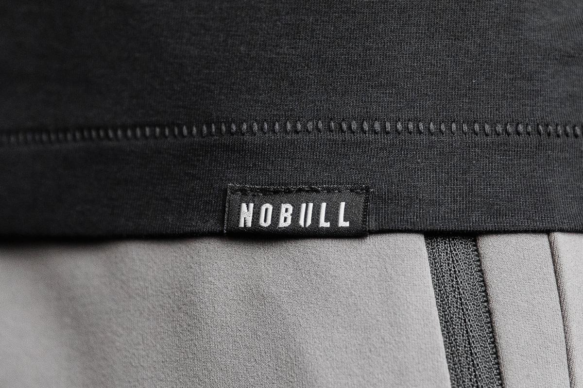 Nobull Lightweight Henley T-Shirt Herr Svarta | LC7394160