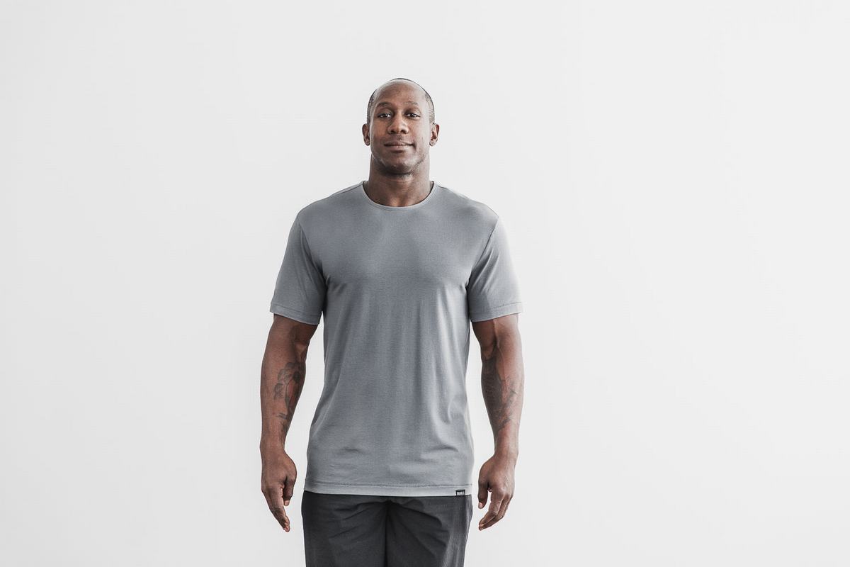 Nobull Lightweight T-Shirt Herr Mörkgrå | JF6905732