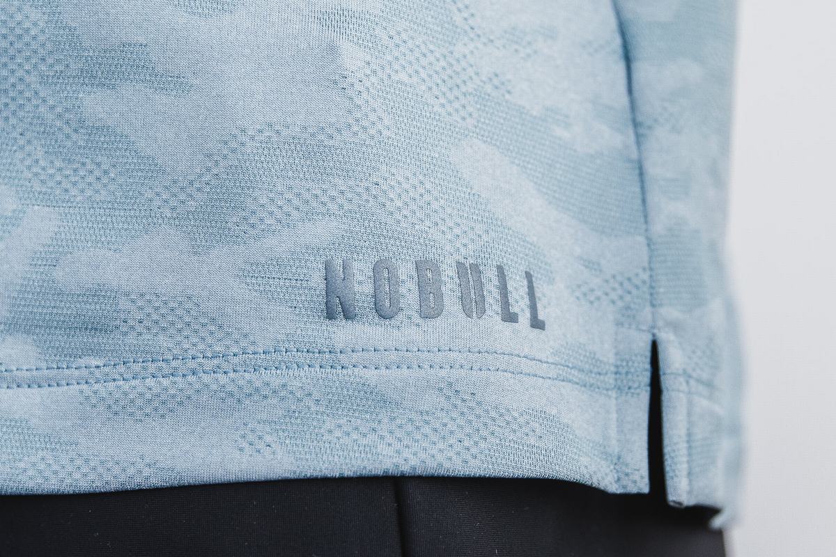 Nobull Lightweight Textured Polo T-Shirt Dam Camo | CR9241356