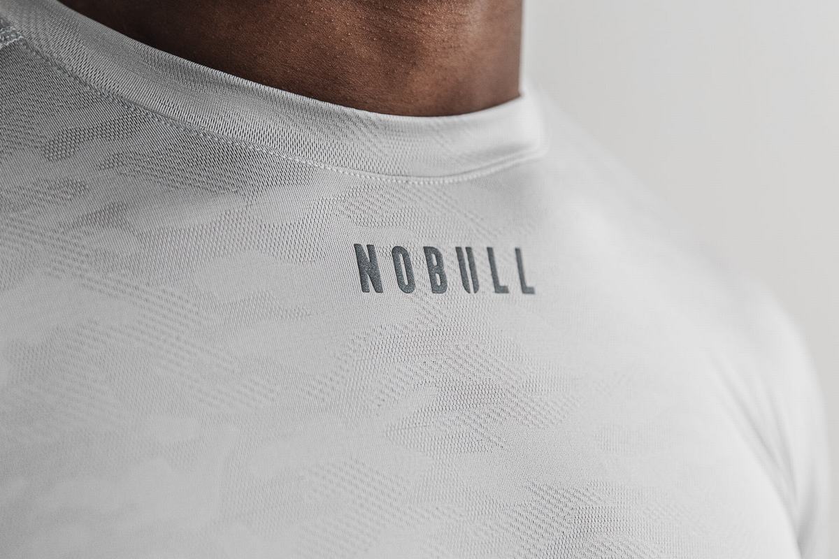 Nobull Lightweight Textured T-Shirt Herr Camo | KI6851047