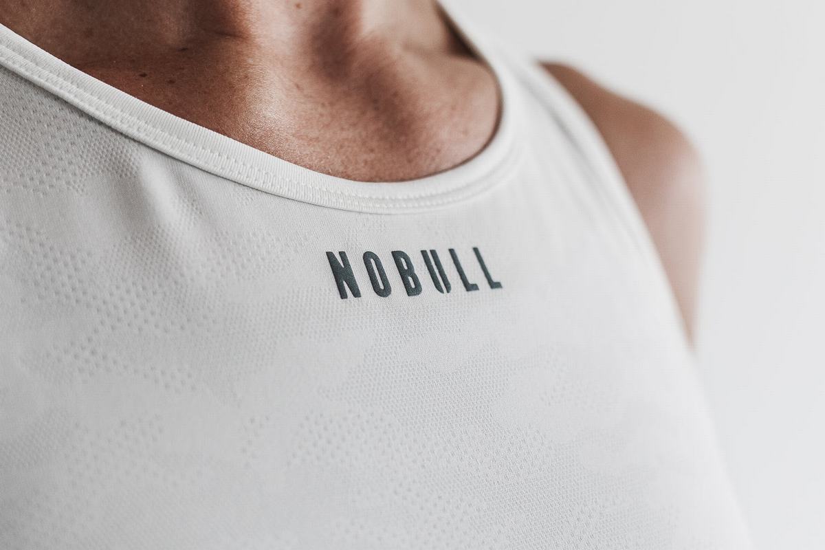 Nobull Lightweight Textured Tank Linne Dam Camo | WG6510824