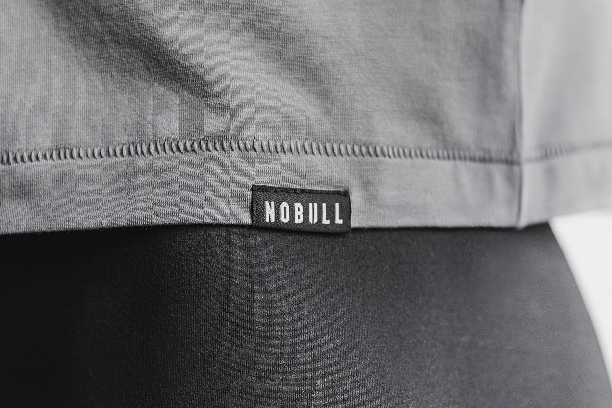 Nobull Lightweight V-Neck T-Shirt Dam Mörkgrå | WB4375902