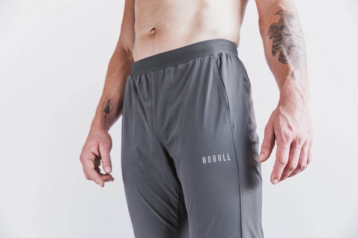 Nobull Lightweight Woven Mjukisbyxor Herr Mörkgrå | VC6905814