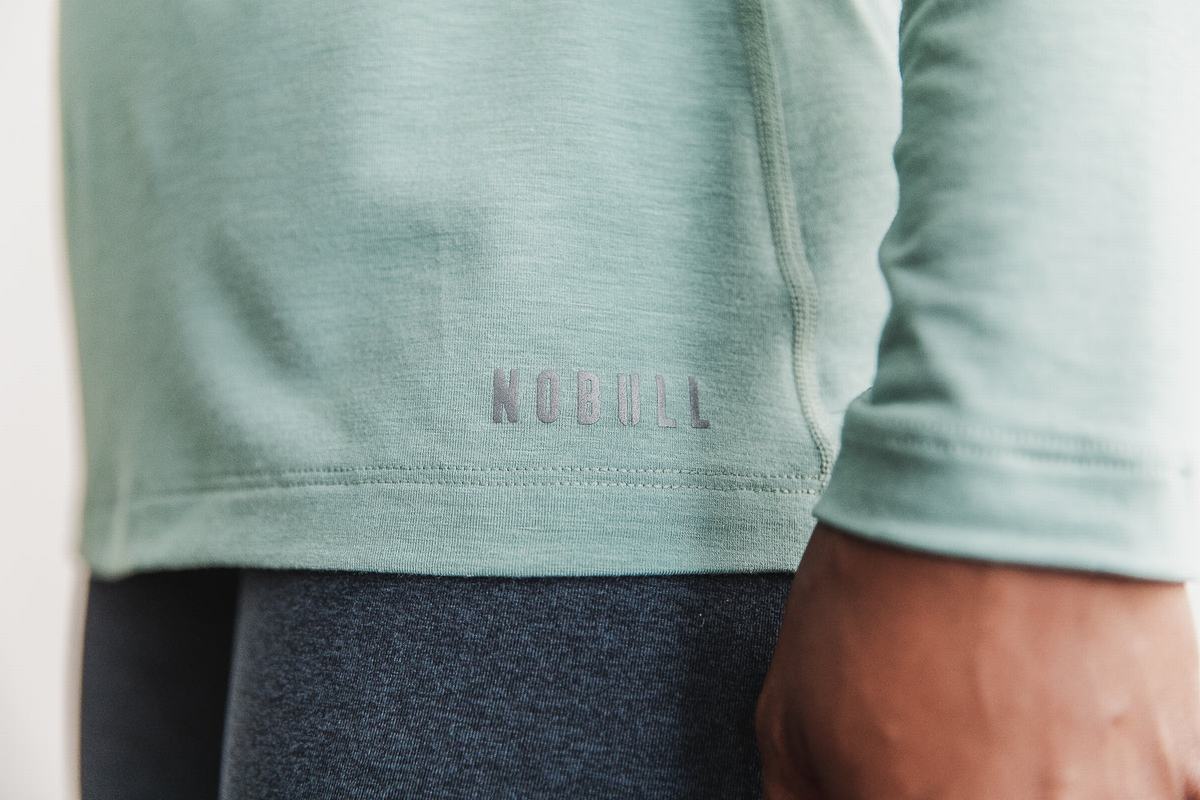 Nobull Långärmad T-Shirt Dam Blå | ZH6327941