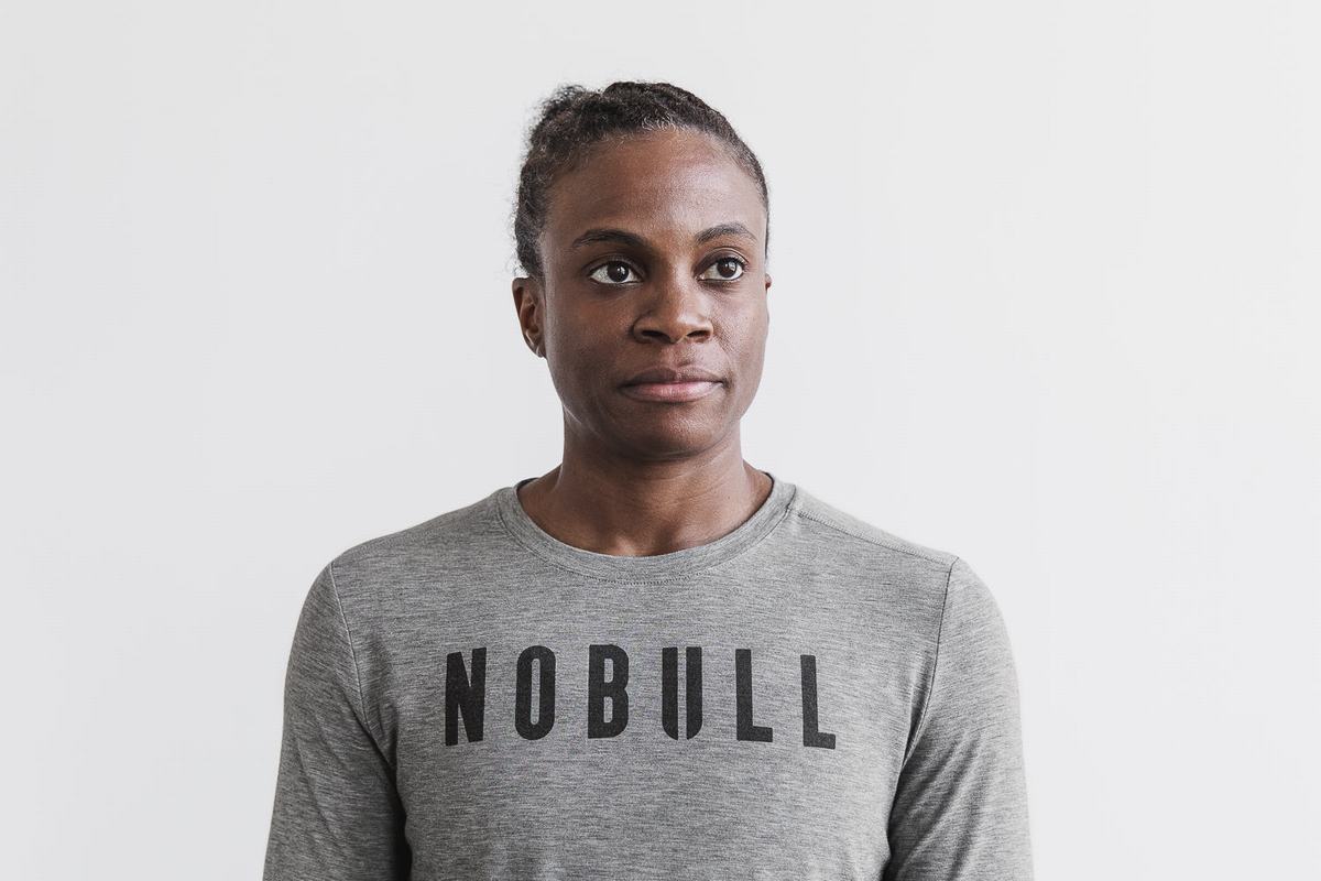 Nobull Långärmad T-Shirt Dam Grå | FA5431780