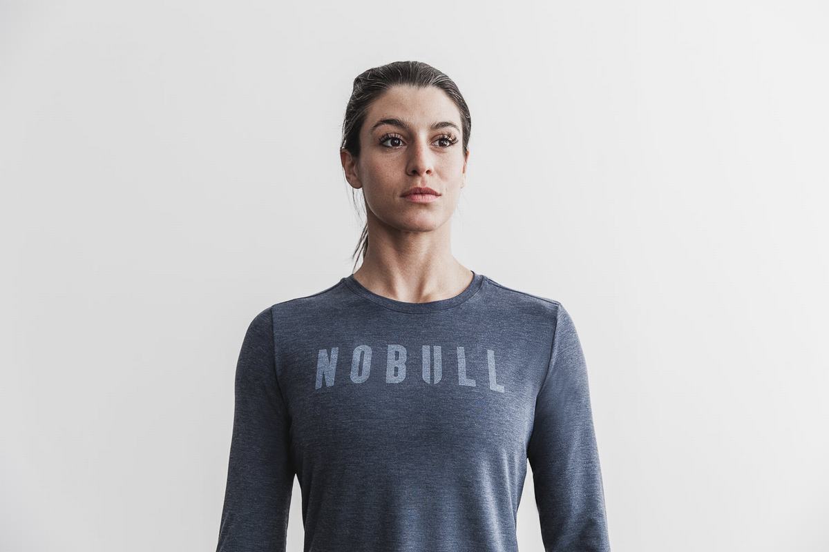 Nobull Långärmad T-Shirt Dam Marinblå | MS2594680