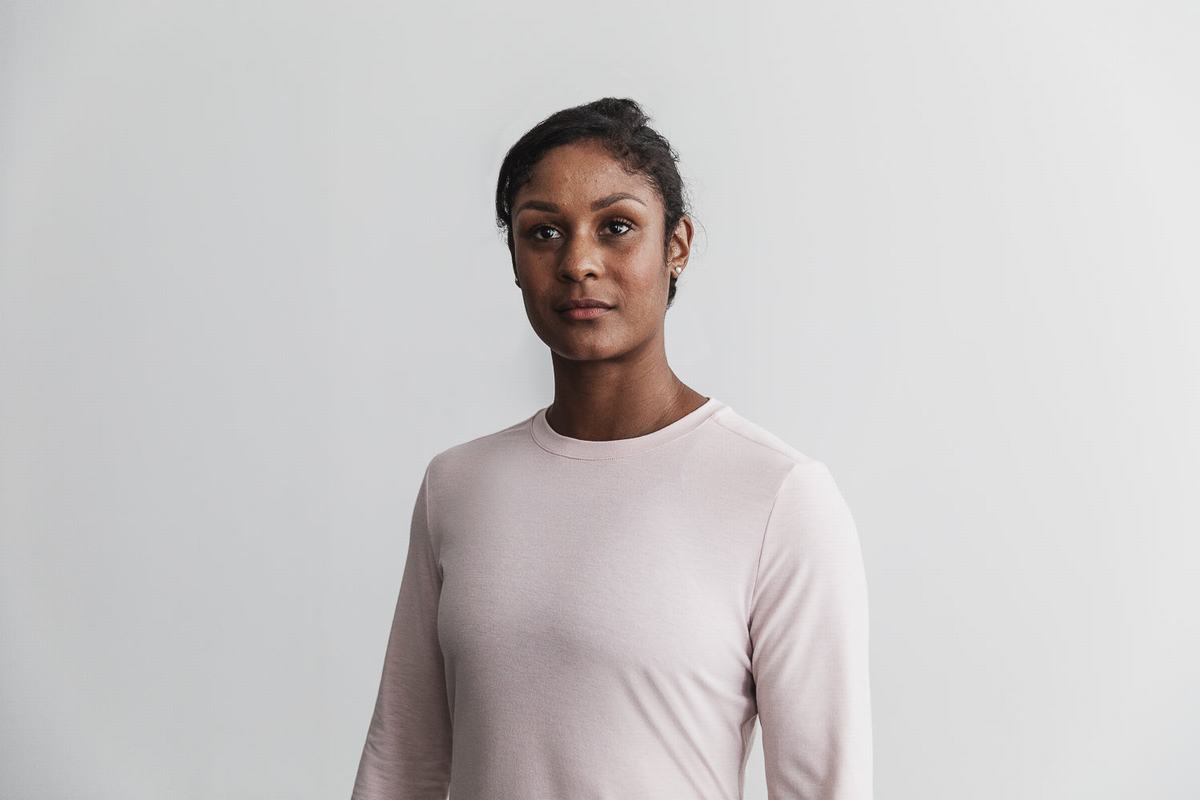 Nobull Långärmad T-Shirt Dam Rosa | GC3294576