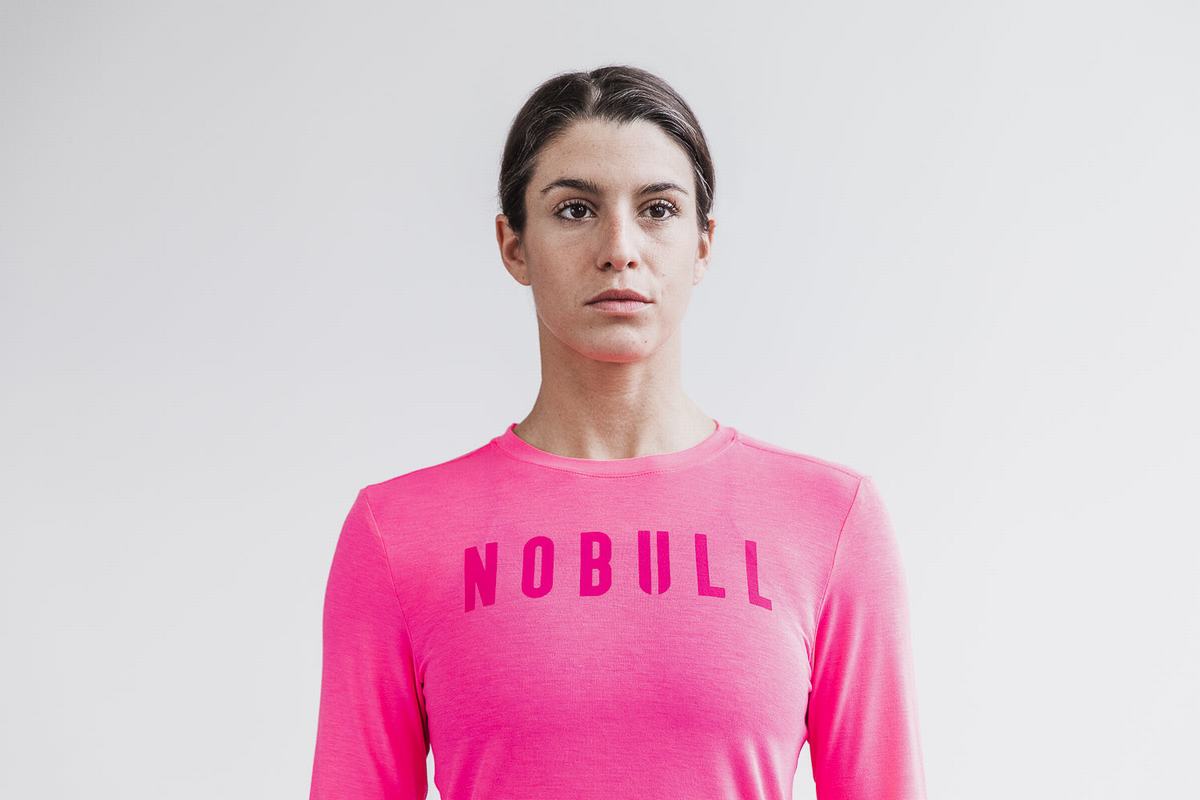 Nobull Långärmad T-Shirt Dam Rosa | UN9534708