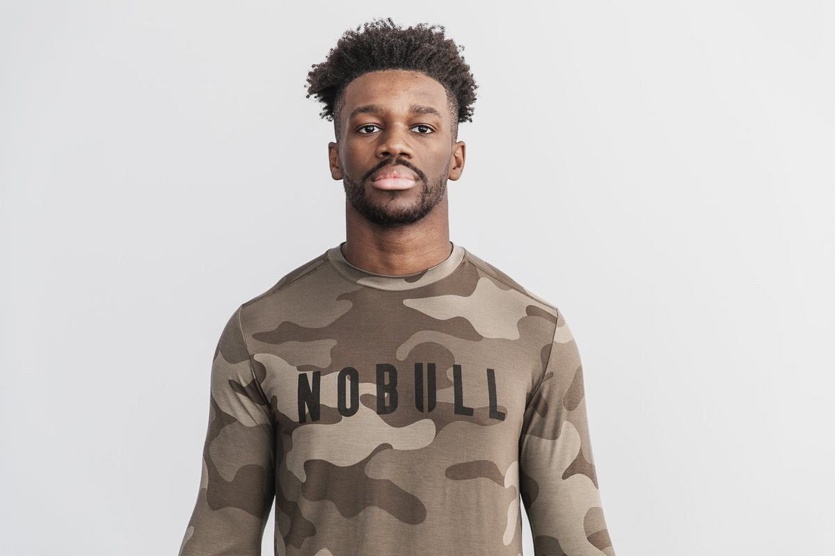 Nobull Långärmad T-Shirt Herr Camo | BJ9613475